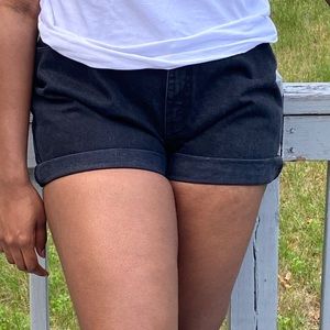 ♠️ Black Denim Faded Glory Shorts ♠️